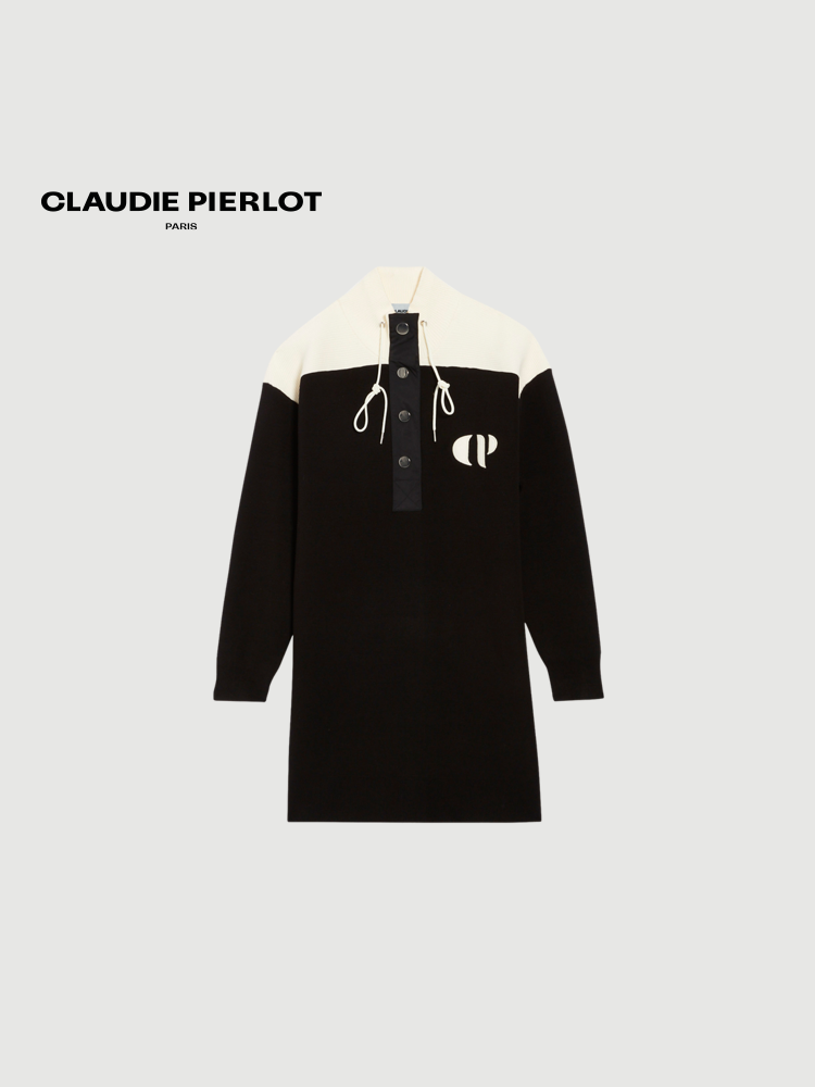 CLAUDIE PIERLOT Outlet女装拼色卫衣连衣裙短裙CFPRO02101