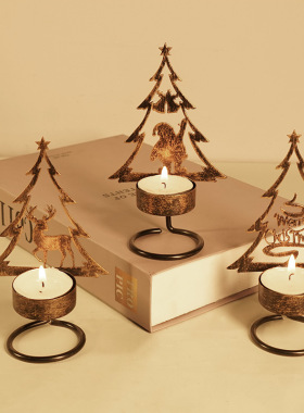 家居饰品蜡烛台摆件铁艺
