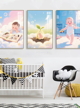 月子中心装饰画母婴用品游泳馆母婴室挂画妇产科医院婴儿房间壁画