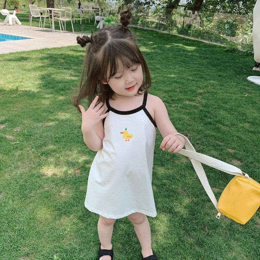 2025夏季新款吊带裙儿童薄纯棉连衣裙长裙女童条纹爆款回归回头客 - 图3