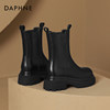 Thick-soled Chelsea short boots with retro style Daphne