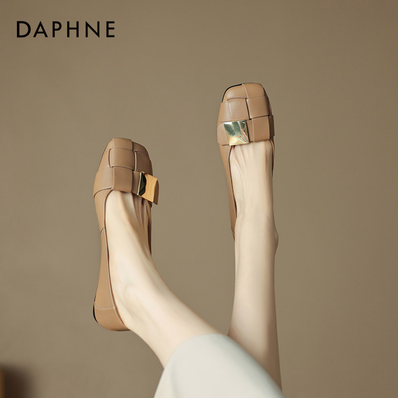 达芙妮单鞋女2026新款春季法式复古玛丽珍女鞋春季通勤平底小皮鞋,淘宝优惠券,粉丝福利购,淘宝优惠卷