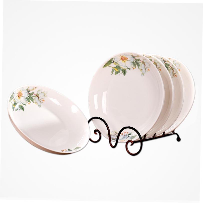 Set of 5 plates family plate ceramic fruit dish dish dish - 图2