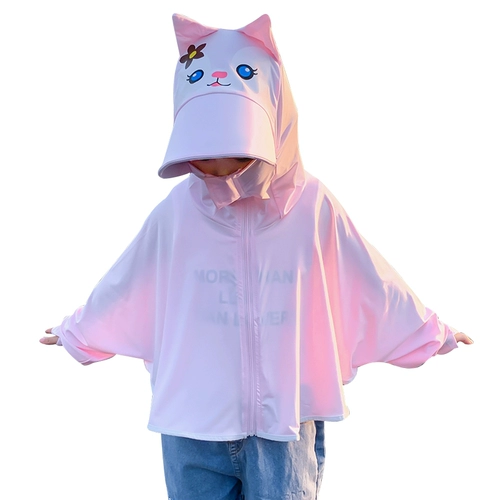 Детский солнцезащитный крем, летняя шелковая одежда для защиты от солнца, тонкая детская куртка для мальчиков, УФ-защита