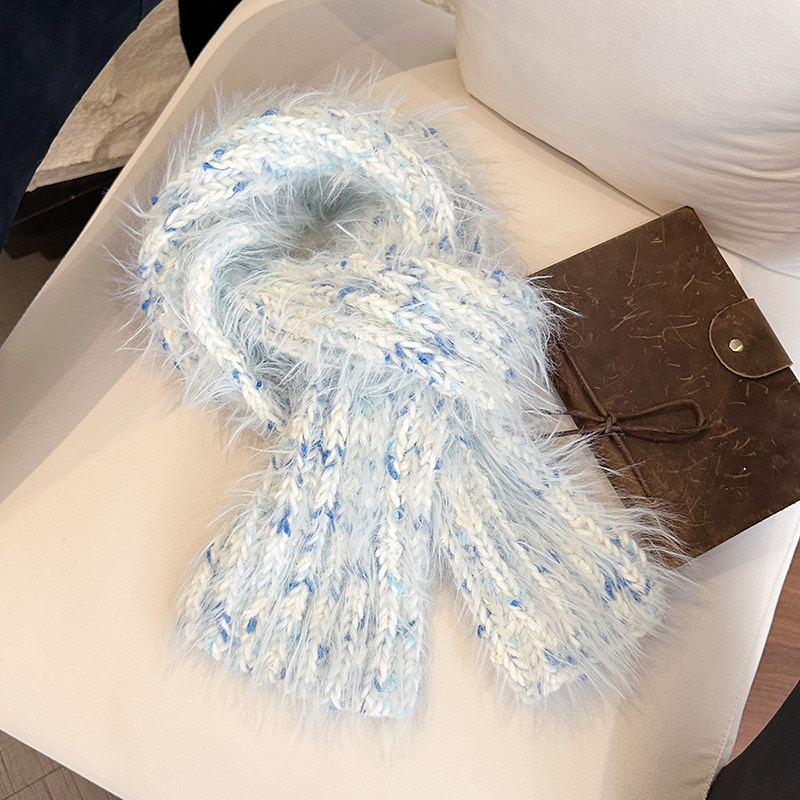 彩虹糖渐变懒人毛线围巾手工diy编织自制手织送男女朋友围脖礼物,淘宝优惠券,粉丝福利购,淘宝优惠卷