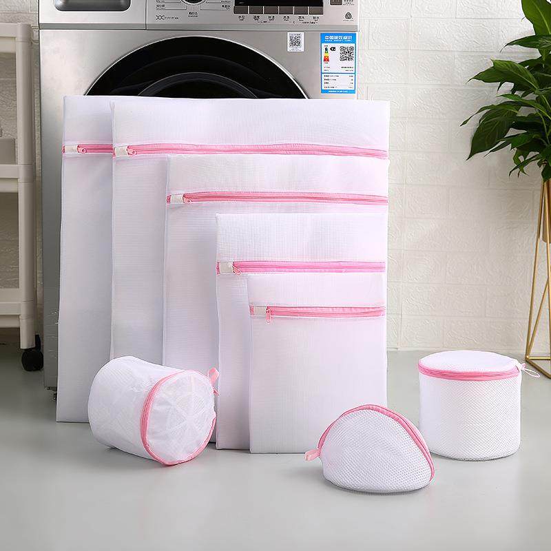 11 Size Mesh Laundry Bag Polyester Home Organizer Coarse Net - 图0