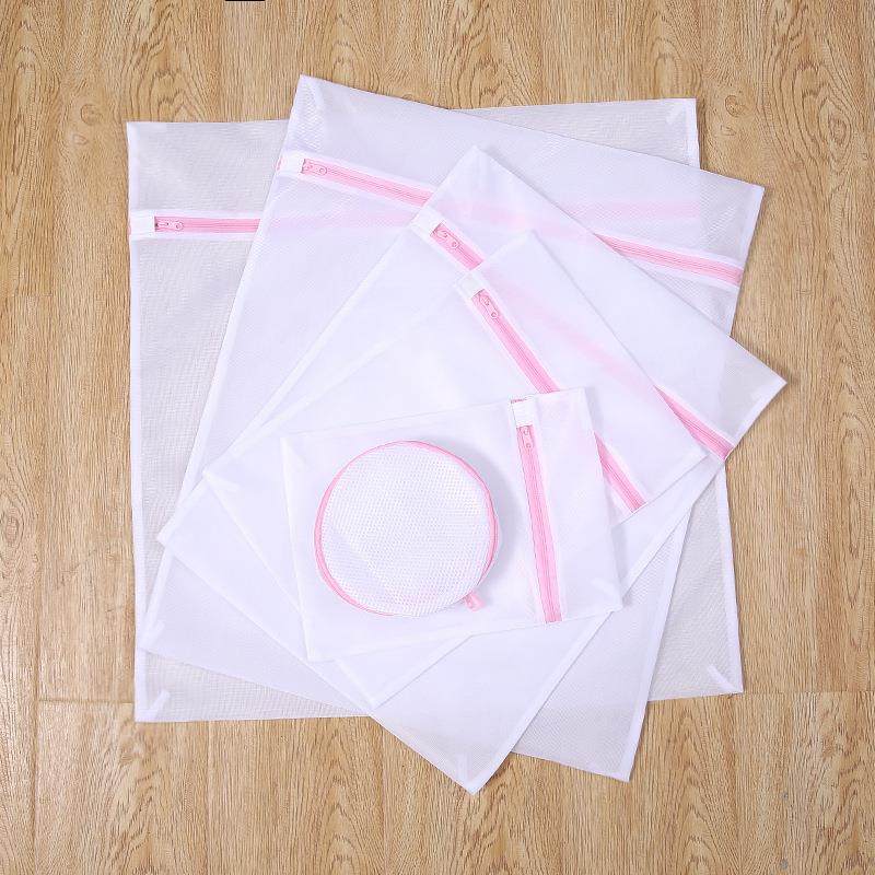 11 Size Mesh Laundry Bag Polyester Home Organizer Coarse Net - 图1