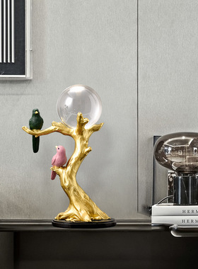 北欧轻奢风高档水晶球创意家居装饰品客厅酒柜电视柜办公桌面摆件