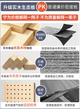 洞洞板实木墙上置物架木质墙壁挂墙书架隔板收纳架挂板墙面