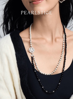 PEARLSTIGE至如夜语玫瑰串珠项链