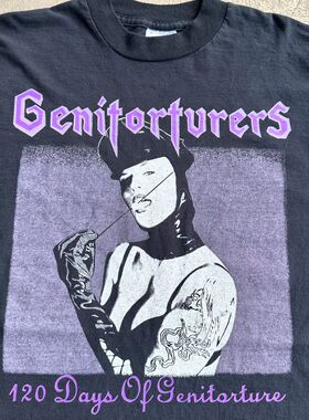 Genitorturers 美国重金属摇滚乐队青年训练tee阿美咔叽长袖T恤