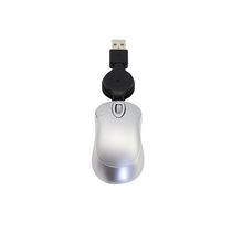 Notebook USB Mini telescopic mouse small portable wired retractable home office miniature mouse