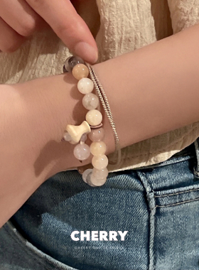 国风天然玉石串珠手链