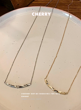 韩国简约气质一字项链