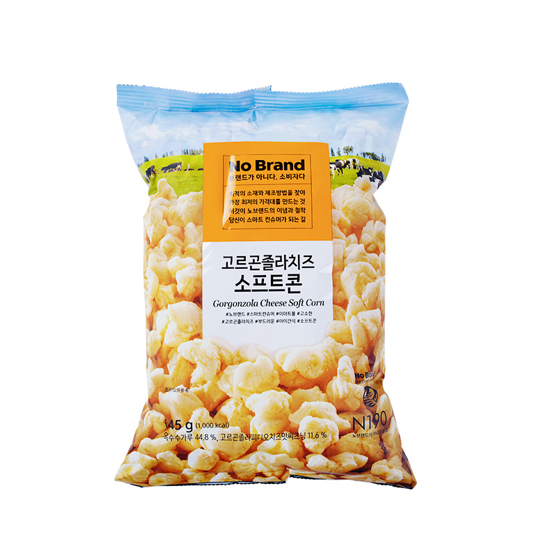 NoBrand诺倍得韩国进口芝士玉米卷爆米花冈古佐拉零食食品145g