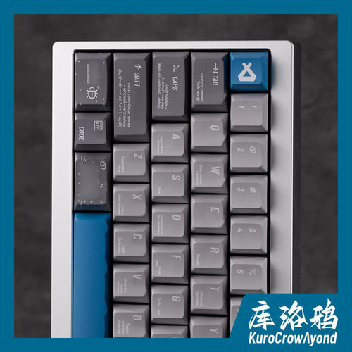 KCA库洛鸦灰色键帽程序员VSCODE键帽ROG夜魔wooting磁轴PBT键帽 - 图2
