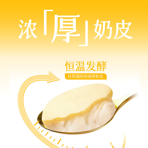 【淘秒】达芬奇酸奶拉丝奶皮子酸奶300g单杯发酵低温酸奶 - 图0