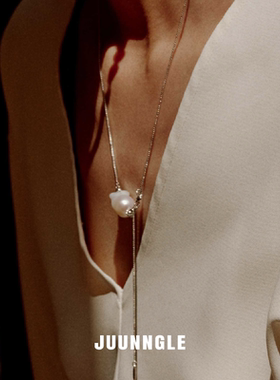 juunngle洲谷珍珠项链女银饰首饰