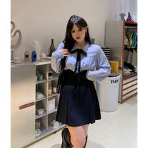 Micro Fat Mm Spring Temperament College Wind High Waist Display Slim 100 Pleats Half Body Dress 2022 Grand Size Womens Dress With Short Skirts