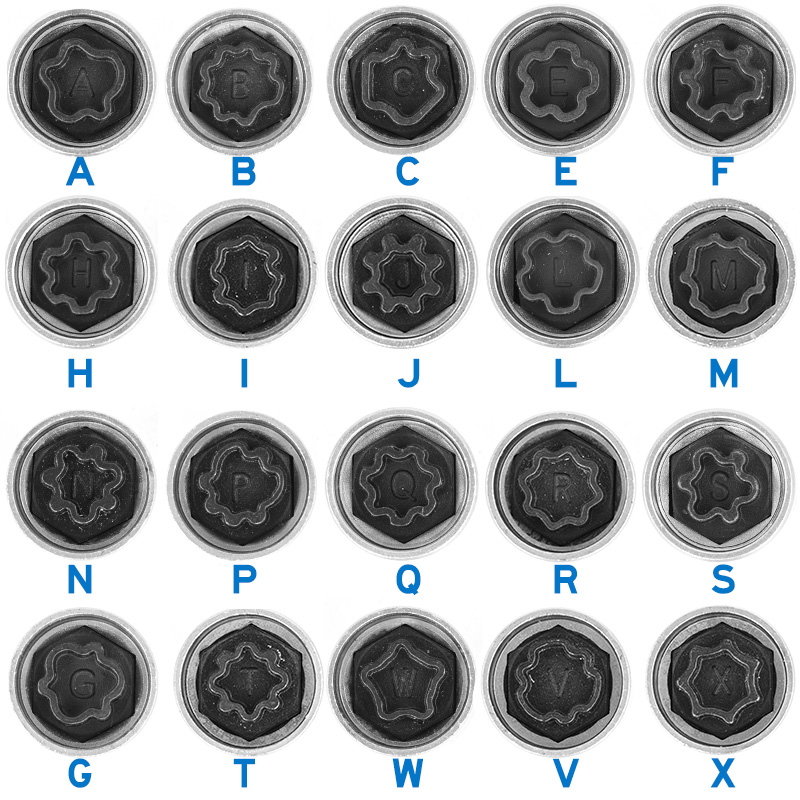 适用奥迪A5/A3/A4L/A6L/Q3/Q5/Q7A8轮胎防盗螺丝套筒专用拆卸工具 - 图0