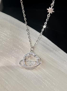 999纯银项链女夏轻奢小众设计吊坠锁骨链送女友情人节礼物新款