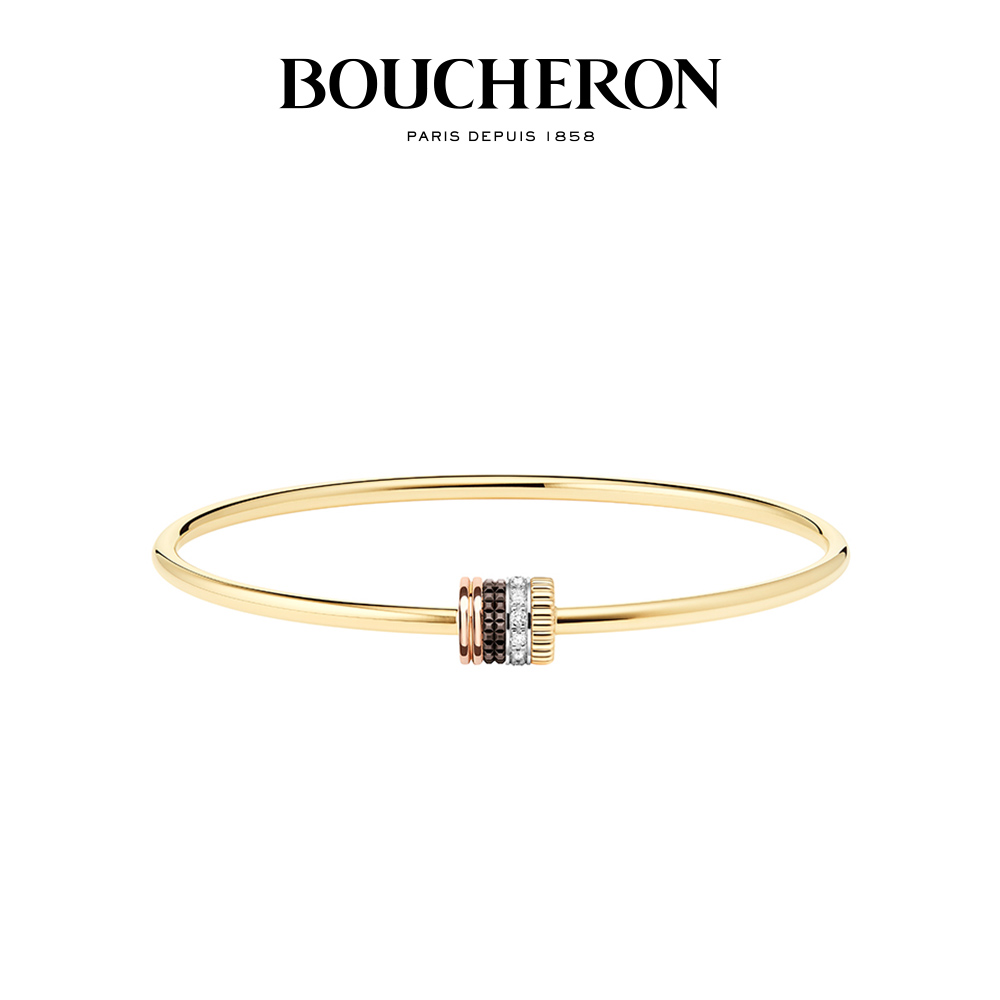【节日礼物】BOUCHERON/宝诗龙Quatre Classique系列钻石手镯
