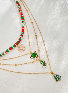 xmas chain necklace women 2025 trend vintage christmas