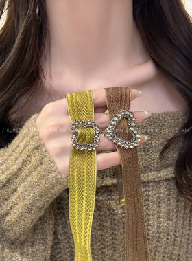 爱心几何choker颈链巨好看项链