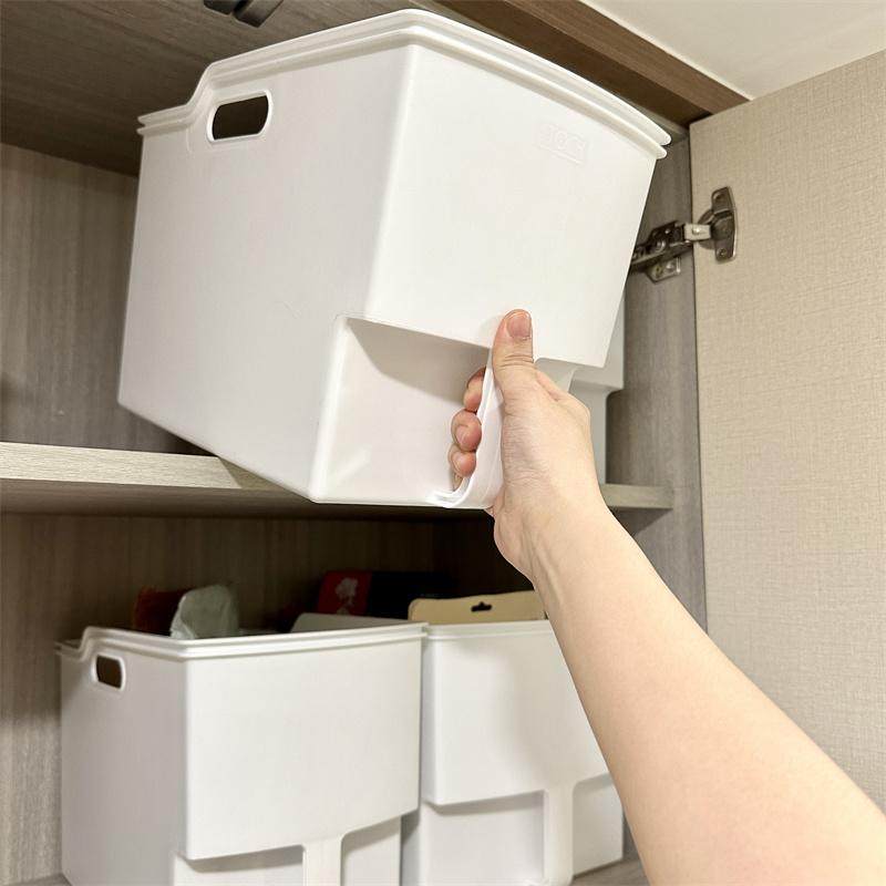 柜顶日式高位收纳盒调味料杂物锅具整理筐吊柜专用带把手置物盒,淘宝优惠券,粉丝福利购,淘宝优惠卷