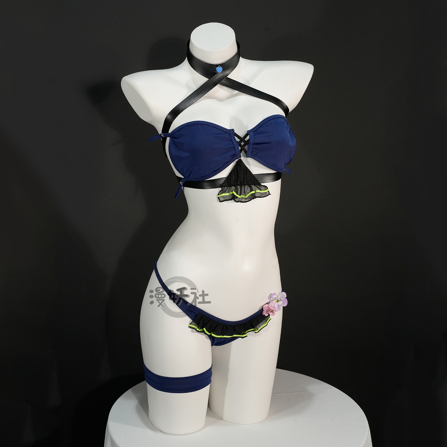 漫妖社 少前2可露凯泳装cos 追放蔚蓝轨迹 HK416 cosplay服装 - 图2