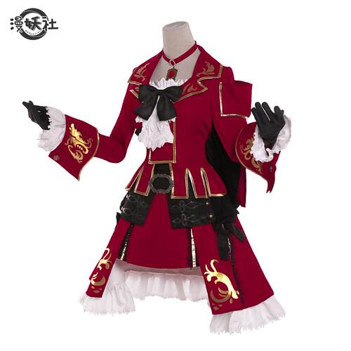 漫妖社 现货 FF14最终幻想cos服赤魔 80校服理想化的疾刺套装 - 图0