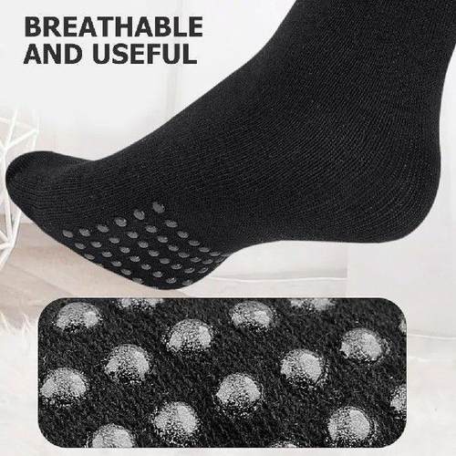 2 Pairs Silicone Non-slip Split Toe Mid-calf Socks - 图1