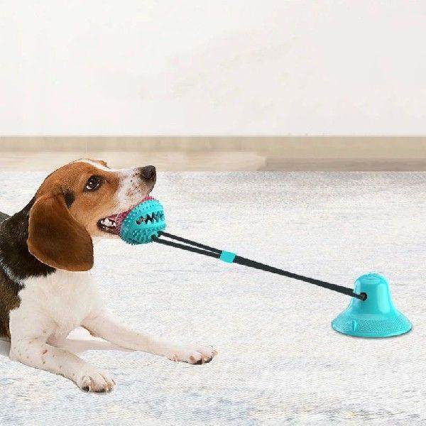 Large Dog Ball Toys Suction Chew Toy Toothing Clean Golden - 图0