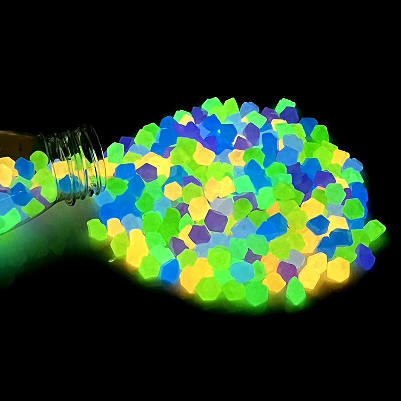 50/100/200Pcs Luminous Stones Fish Tank Aquarium Ornament Gl - 图1