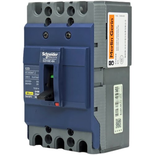 正品施耐德三相3P断路器空气开关EZD100E 160A 250M 400E 630M 4P - 图3