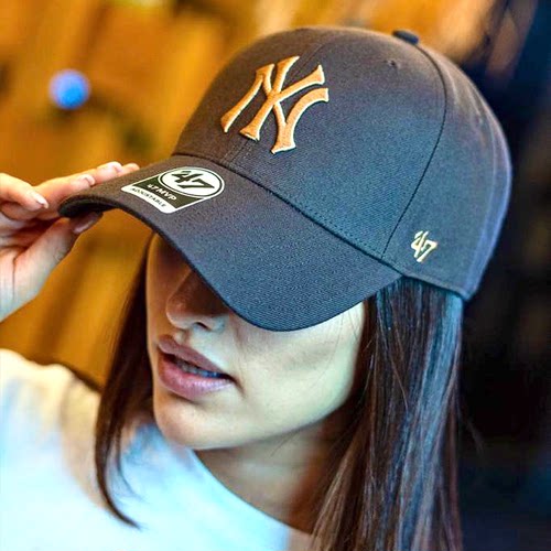 正品47brand帽子mlb棒球帽软顶小标la男女鸭舌帽新款美式大标ny潮 - 图0