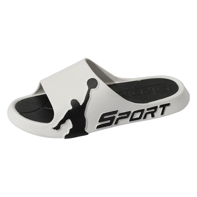 拖鞋男士夏天运动外穿防滑休闲软底情侣室内家用浴室沙滩凉拖鞋女 - 图0