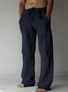 Men's casual trousers 男士休闲裤长裤休闲纯色薄款直筒宽松男裤