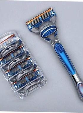 Manual razor razor men's shaving head five layer blade