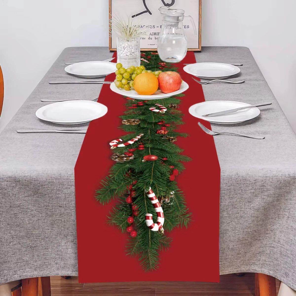 Christmas Table Runner Merry Christmas Decoration for Home T - 图2