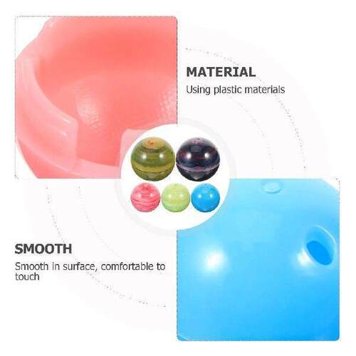 5Pcs Empty Capsule Balls Round Plastic Decoration Egg - 图0