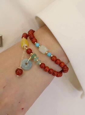 Nanhong Hetian Jade Brlet Ping An Buckle Brlet Female Hetian