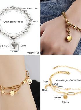 Bracelets With Stainless Steel Beads Bracelets For Women Gol
