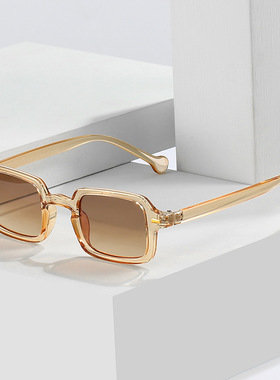 欧美复古方框铆钉太阳镜