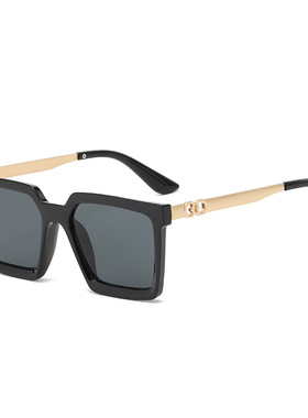 韩版超大框大脸显瘦墨镜女透黑色显肤白眼镜偏光太阳镜时尚圆脸潮