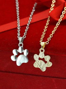 Cute Animal Cat Claw Foot Necklace Fashion Accessories
