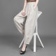 100% linen ຂອງແມ່ຍິງ plus size harem ກາງເກງຂາສັ້ນ