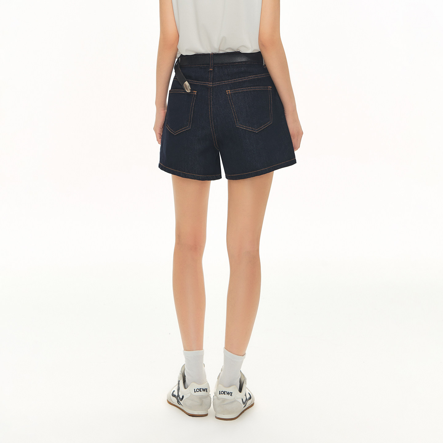 CLIMAX VISION莱赛尔复古蓝原牛百搭中高腰阔腿直筒牛仔短裤女款,淘宝优惠券,粉丝福利购,淘宝优惠卷