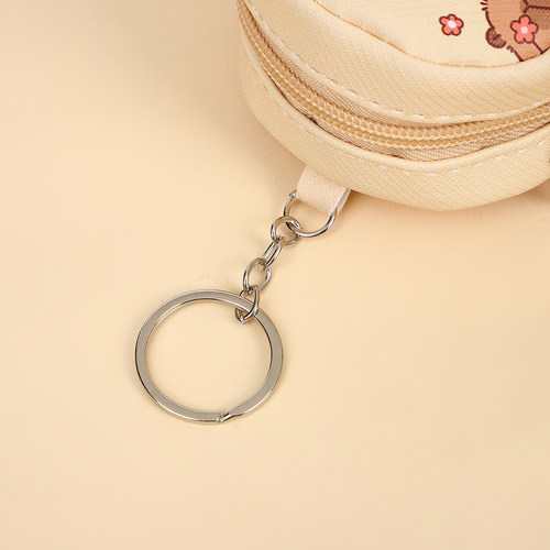 韩版迷你挂件小包包儿童卡通pu零钱包可爱卡皮巴拉耳机钥匙包 - 图1