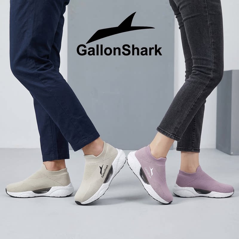 戈伦鲨轻奢舒肤鞋男鞋透气室内健身减震防滑跑步鞋女士休闲运动鞋